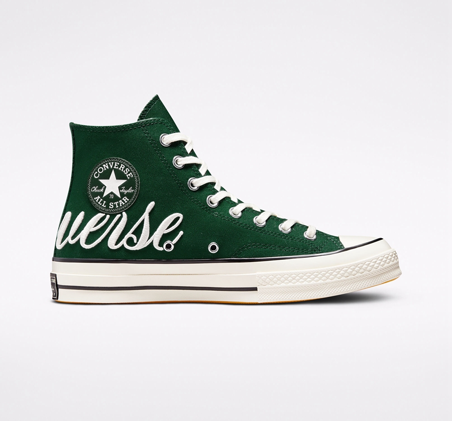 Converse Chuck 70 Embroidered Logo Zelene | A94363D