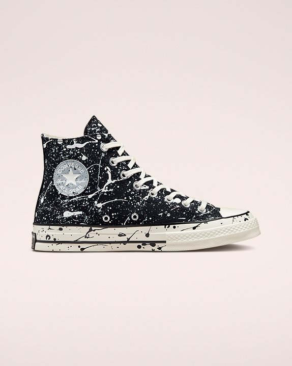 Converse Chuck 70 Paint Splatter Vysoke Top Čierne | A17337B