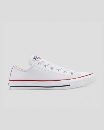 Converse Chuck Taylor All Star Klasické Kožené Nizke Top Biele | A19667I