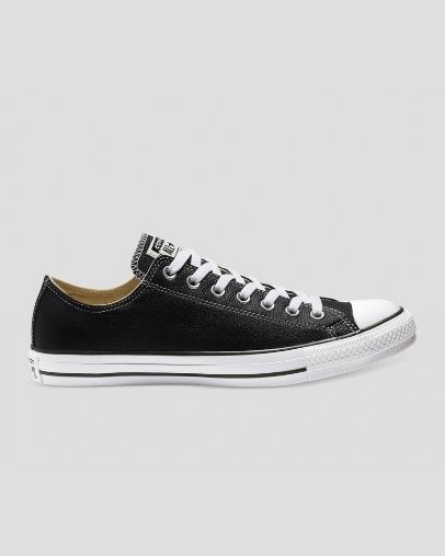 Converse Chuck Taylor All Star Klasické Kožené Nizke Top Čierne | A70061H