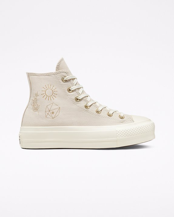 Converse Chuck Taylor All Star Lift Festival Golden Mind Vysoke Top Béžové | A67041G