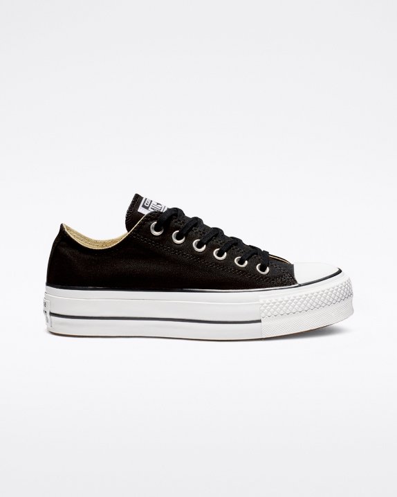 Converse Chuck Taylor All Star Lift Platene Nizke Top Čierne | A05116D