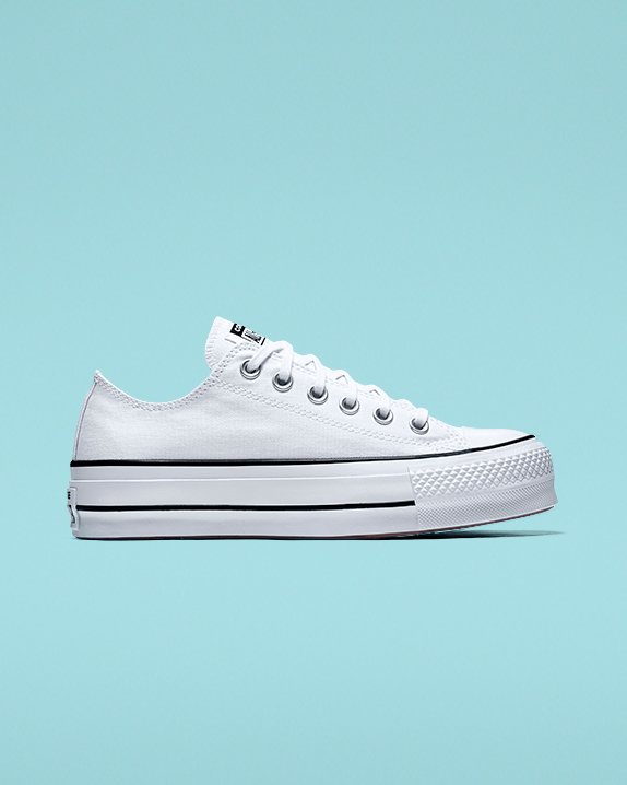 Converse Chuck Taylor All Star Lift Platene Nizke Top Biele | A15072R