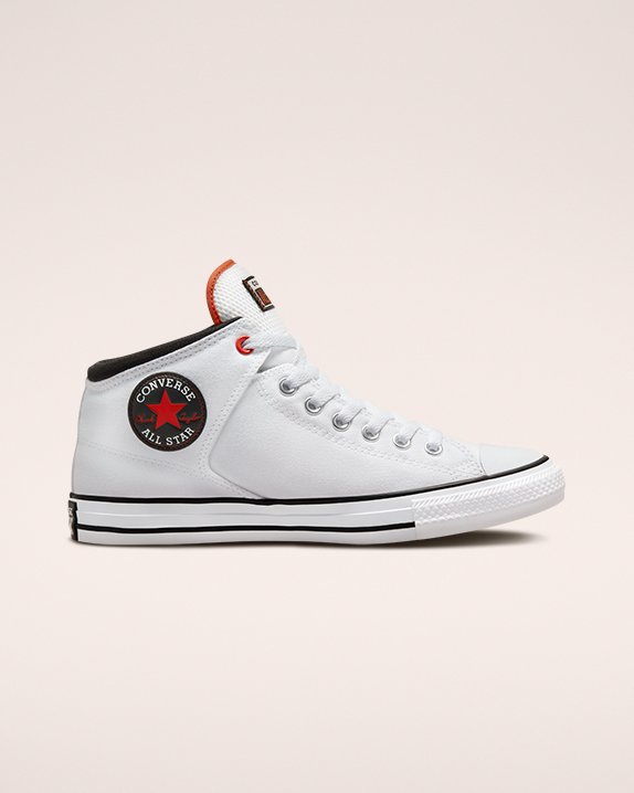 Converse Chuck Taylor All Star Vysoke Street Platene Stredne Biele | A19021H