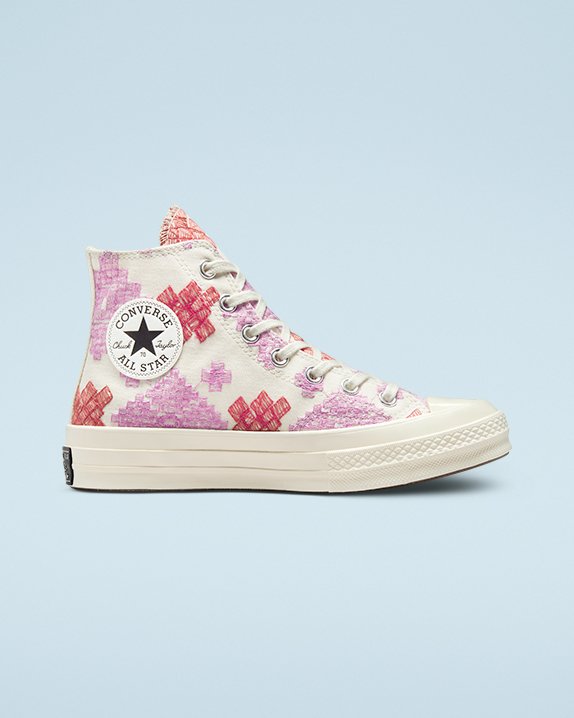 Converse Festival Broderie Chuck 70 Vysoke Top Ruzove | A87157R