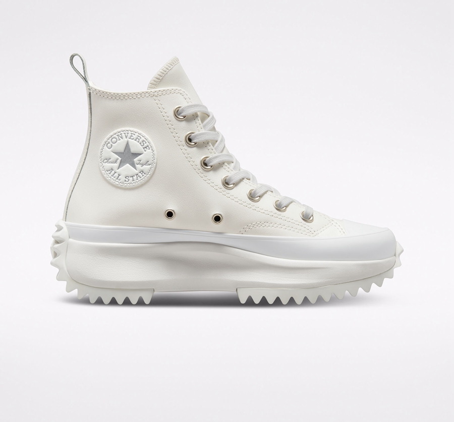 Converse Run Star Hike Platforme Iridescent Kožené Biele | A94320D