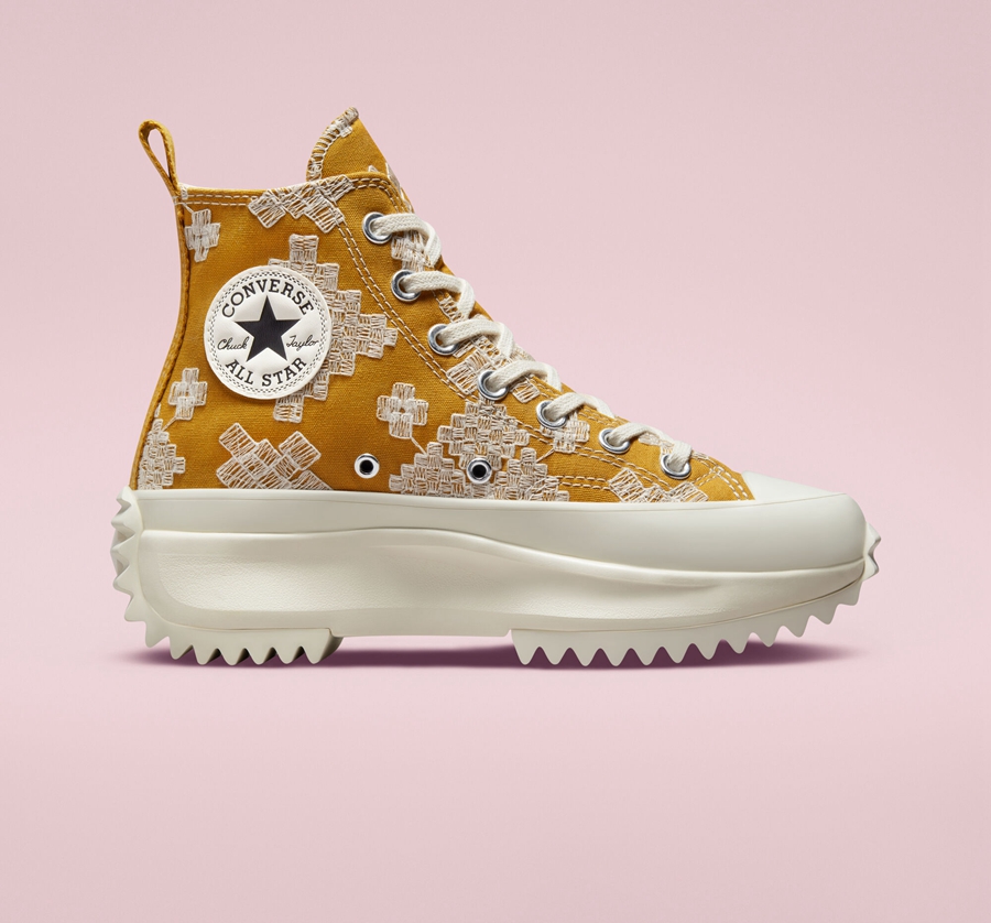 Converse Run Star Hike Platforme Tonal Embroidery Žlté | A04754V