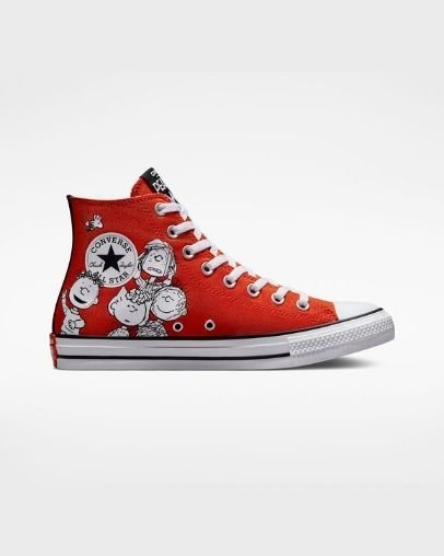 Converse x Peanuts Chuck Taylor All Star Vysoke Top Červené | A76630L