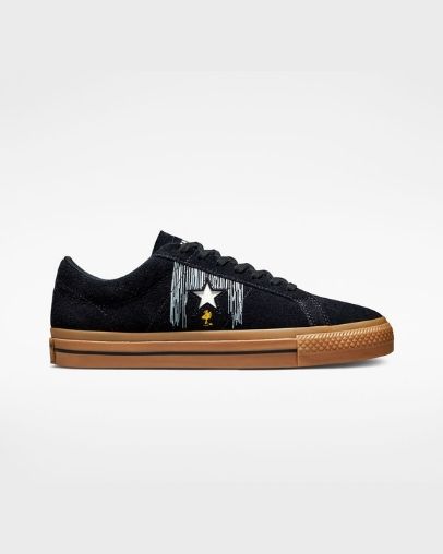 Converse x Peanuts One Star Nizke Top Čierne | A78651Z